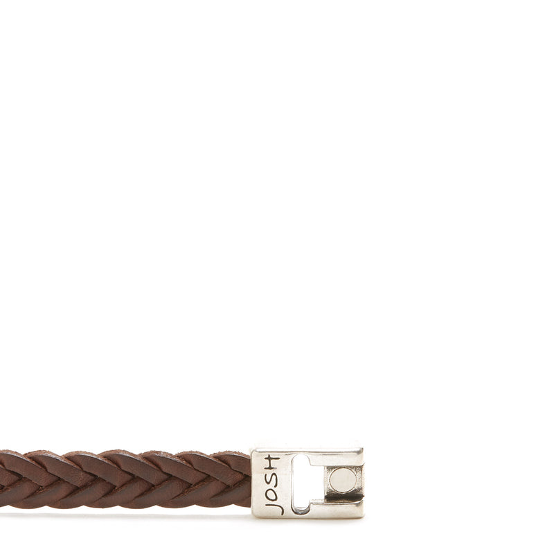 Josh Brown Armband 24456-BRA-BROWN-M (Lengte: 20.50 cm)-zoom-