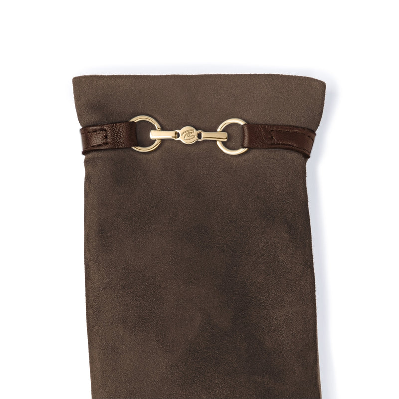 Isabel Bernard Honoré Marcelia gants marron foncé en daim de chèvre IB67001-131-6.5-zoom-