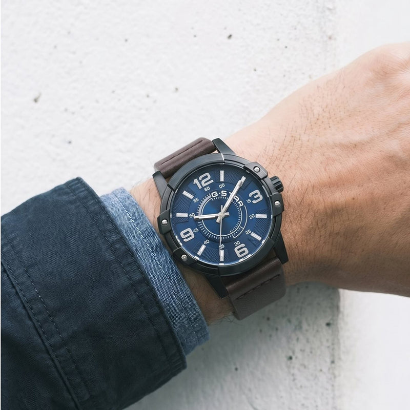 G-STAR Constructed Montre Homme en Laiton Noir GSW.506.05-zoom-