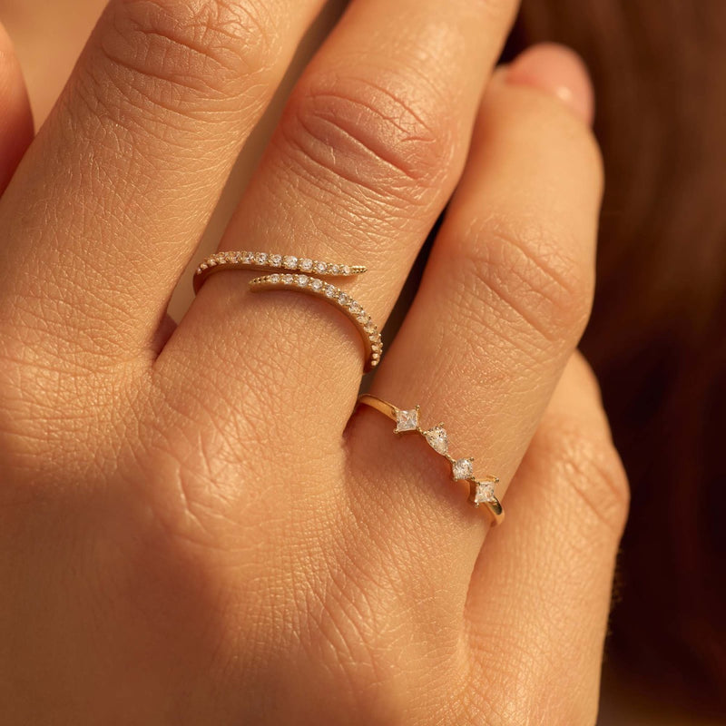 Beloro Jewels Monte Napoleone Bague Monte Napoleone Mea en or 9 carats avec zircone BO330030-50-zoom-