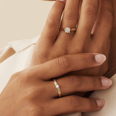 Isabel Bernard De la Paix Hanaé 14 Carat Gold Ring | diamond 0.14 ct | IBD330008-60