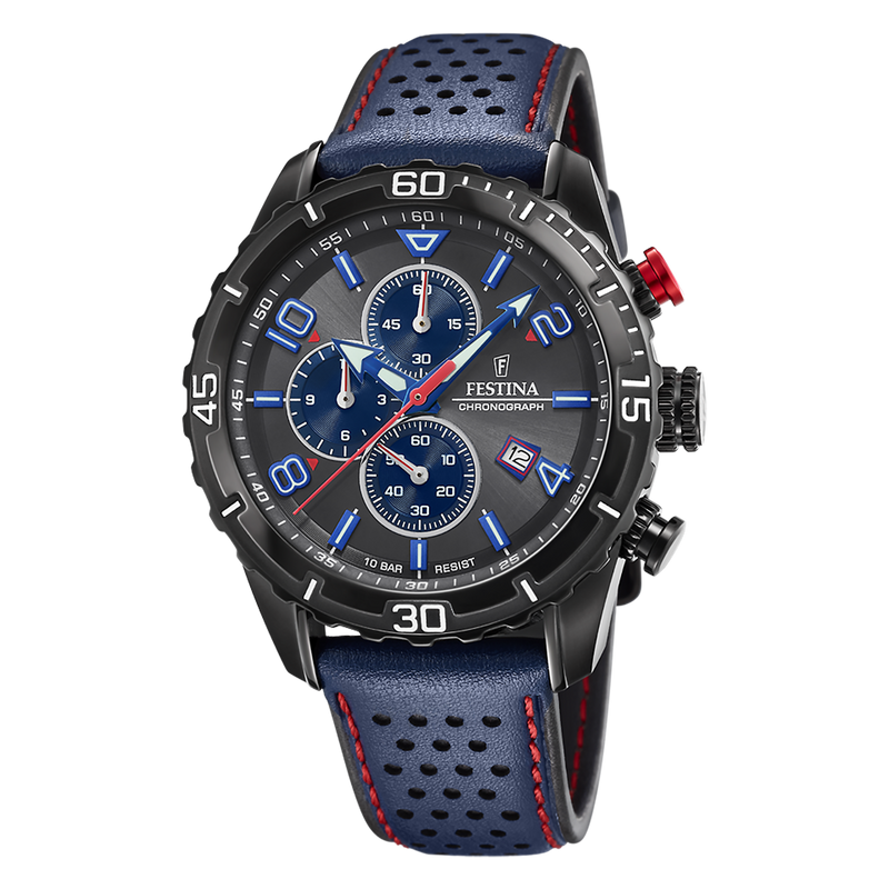 Festina Chrono Sport Hommes Montre Bleu F20519-3-zoom-