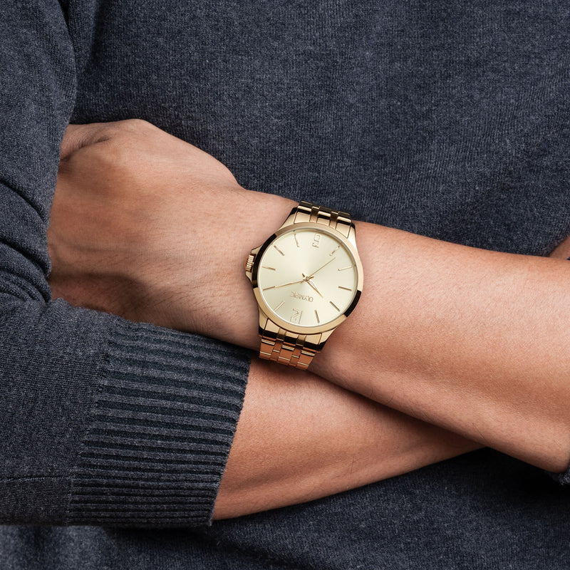 Olympic Danny Goudkleurig Heren Horloge 2002-OL72HDD013-zoom-