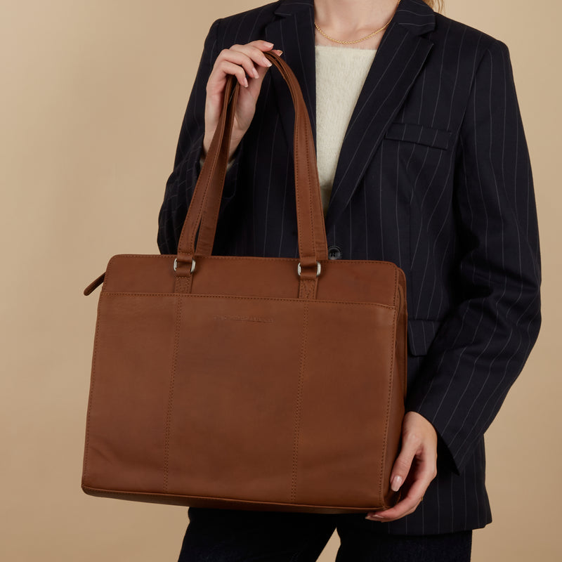The Chesterfield Brand Fidenza  Sac Ordinateur Cognac C38.020631-zoom-