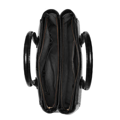 Isabel Bernard Honoré Cloè Black Croco Handbag IB25007