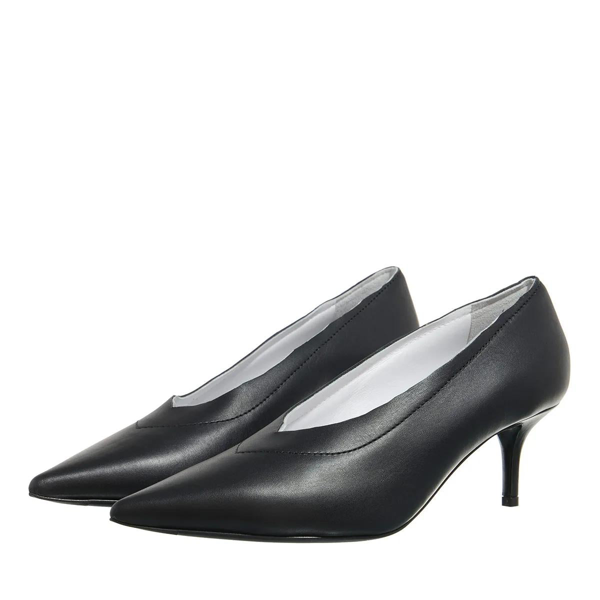 Moschino Zwarte Leren Pumps 2001-A0477072_37