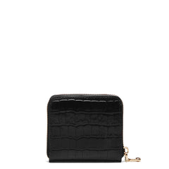 Isabel Bernard Honoré Jules Black Croco Zip Wallet IB23107