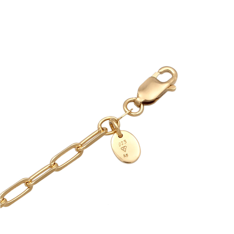 Elli 925 Sterling Silver Necklace Gold plated with Quartz 2004-BF-0008133-001-zoom-