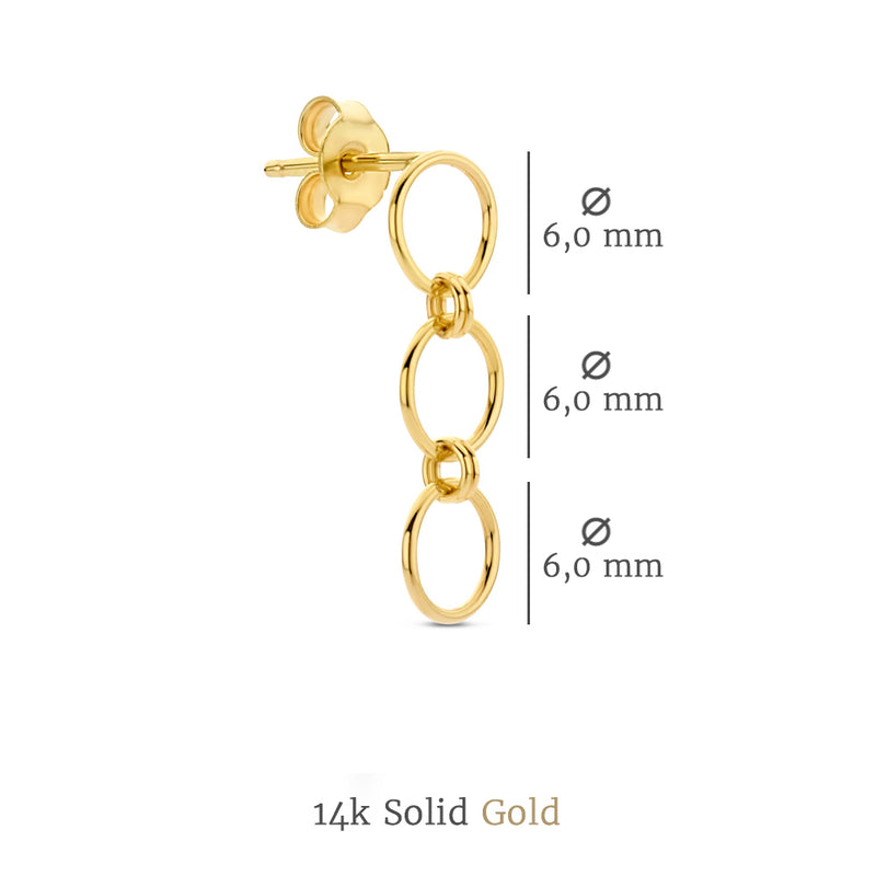 Isabel Bernard Belleville Femmes Boucles d'oreilles Or 14 carats IB360066-zoom-