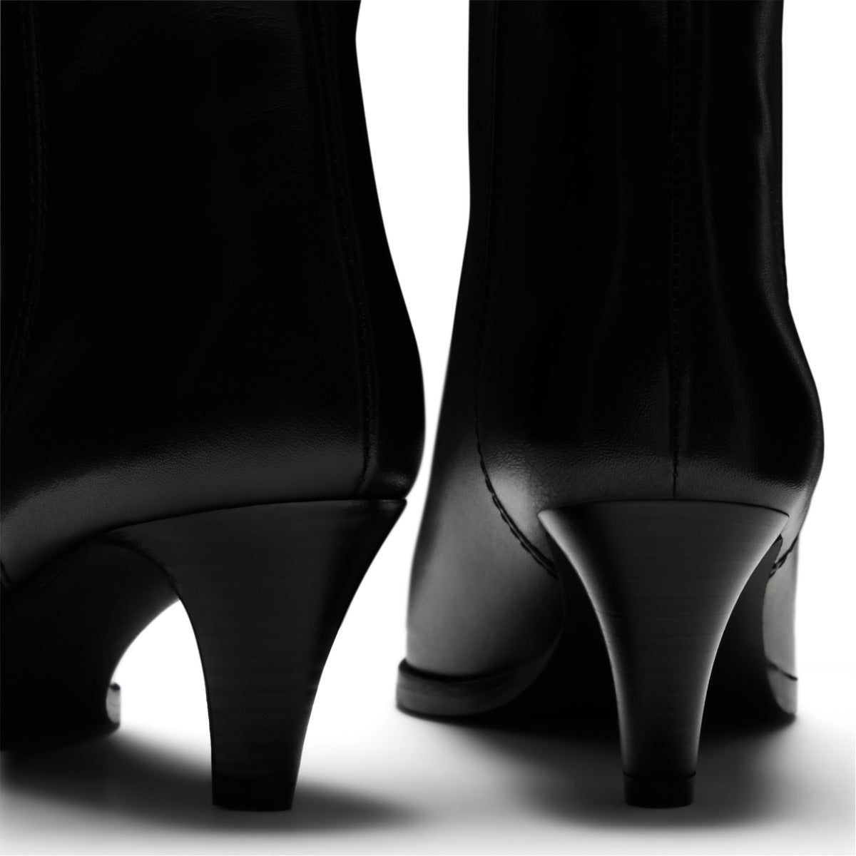 Isabel Bernard Vendôme Louane black calfskin leather boots IB53009-001-37