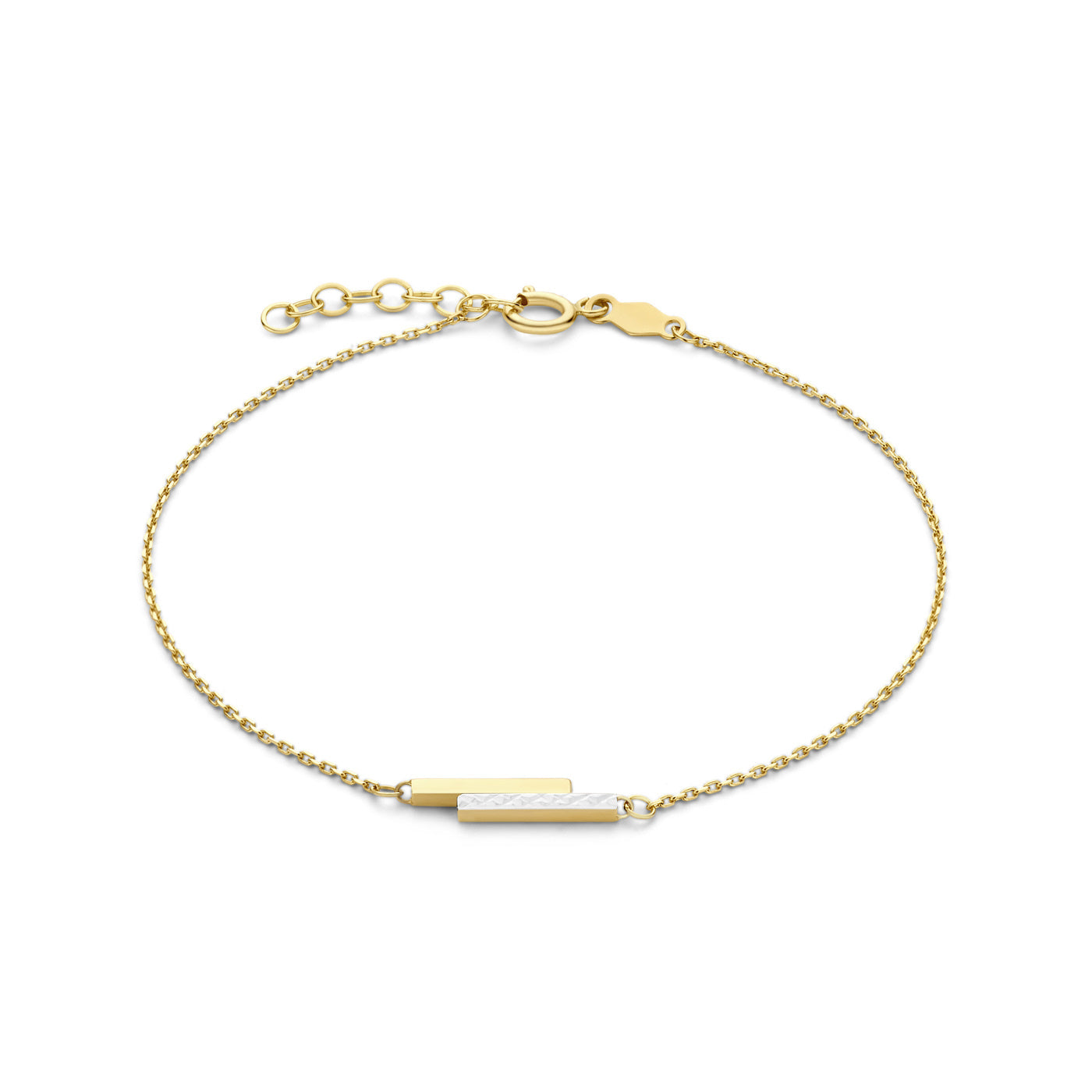 Isabel Bernard Cadeau d'Isabel 14 karat gold necklace and bracelet gift set with rods IB90189