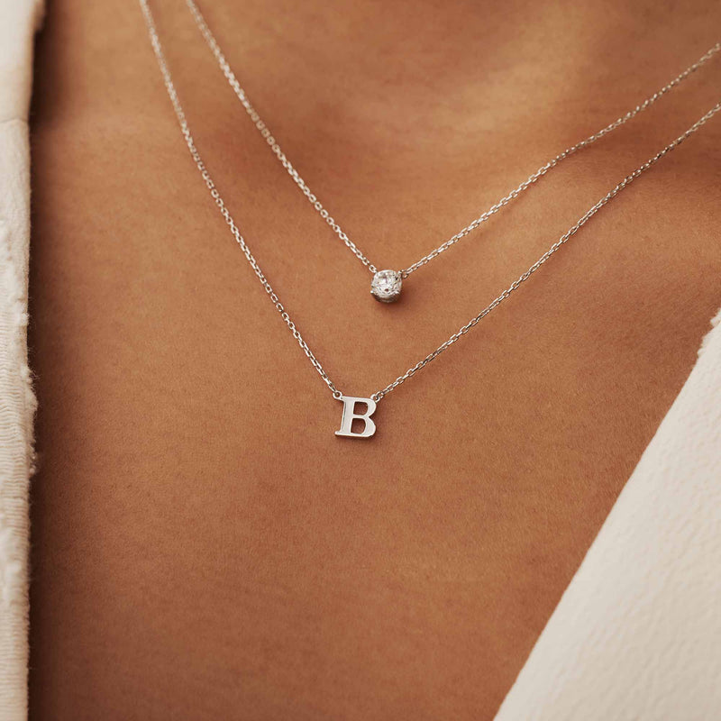 Isabel Bernard Saint Germain Collier Or blanc 14 carats IB340061-A-zoom-
