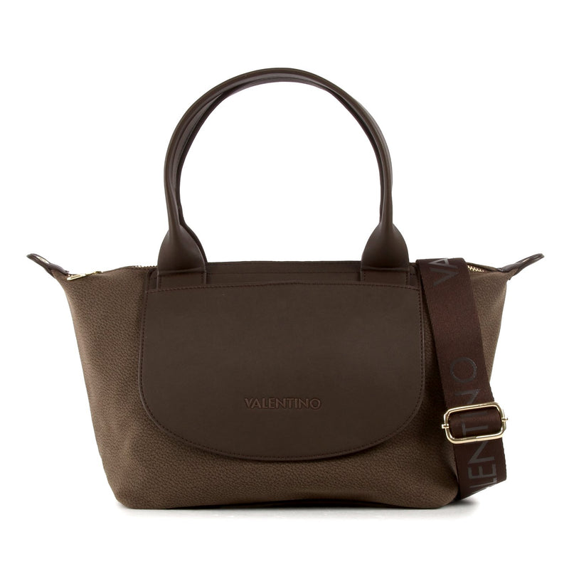 Valentino Bags Snowfall Sac Shopping Marron Foncé VBSA5T04MORO-zoom-