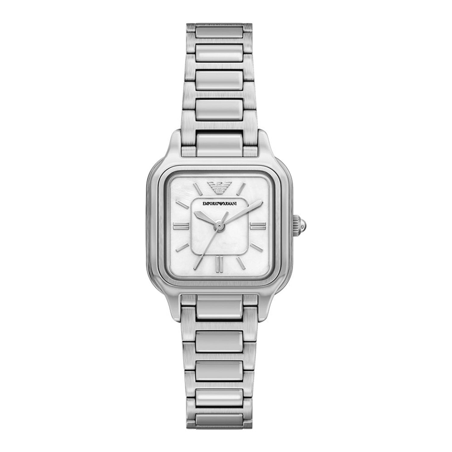 Emporio Armani Square White Dial Watch AR11742