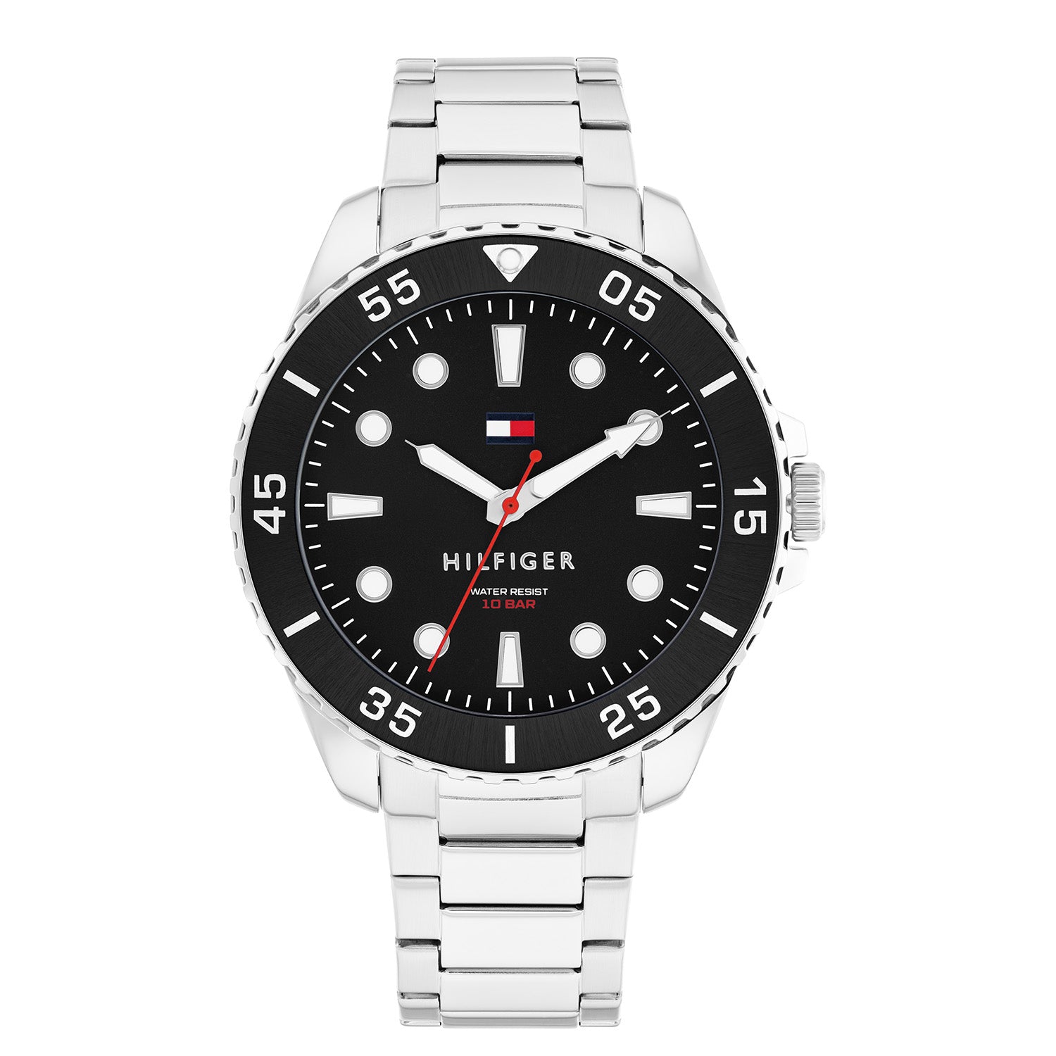 Tommy Hilfiger Oceanic Silver and Black Men's Watch TH1792203