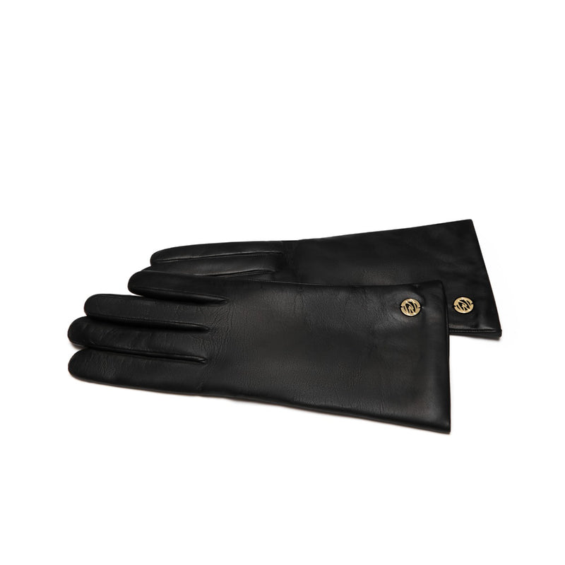 Isabel Bernard Honoré Eleanor black goatskin leather gloves IB67000-301--zoom-