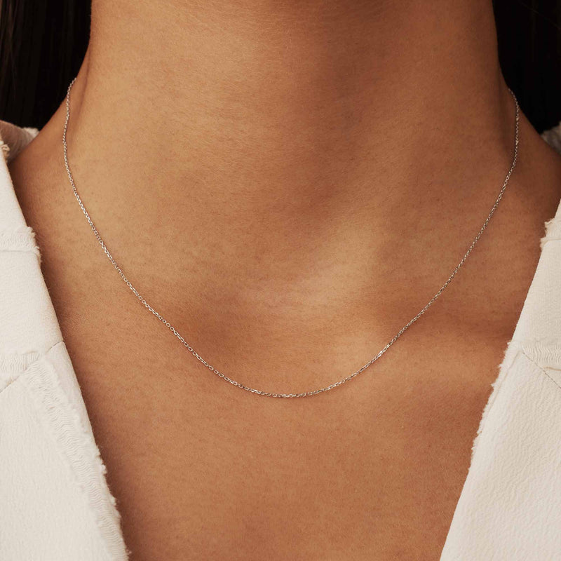 Isabel Bernard Saint Germain Collier Or blanc 14 carats IB340119-zoom-